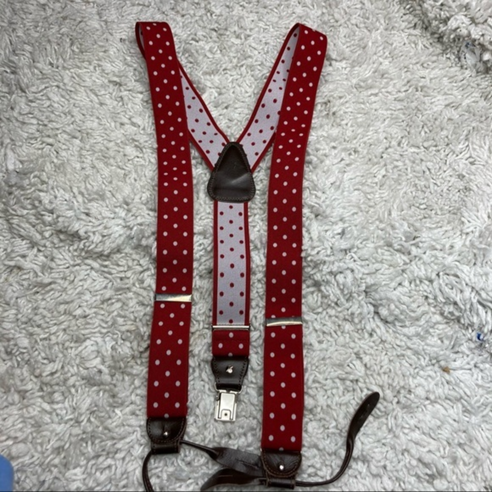 Georges Mackay polka dot suspenders